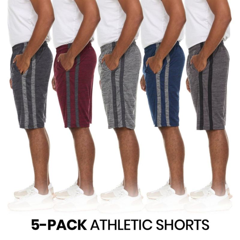 Shorts Essential Elements 5 unidades secado rápido y bolsillos