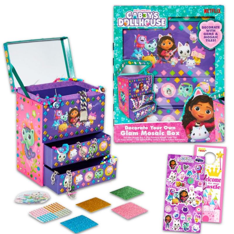 Caja de Joyas DreamWorks Gabby’s Dollhouse – Kit de Mosaico