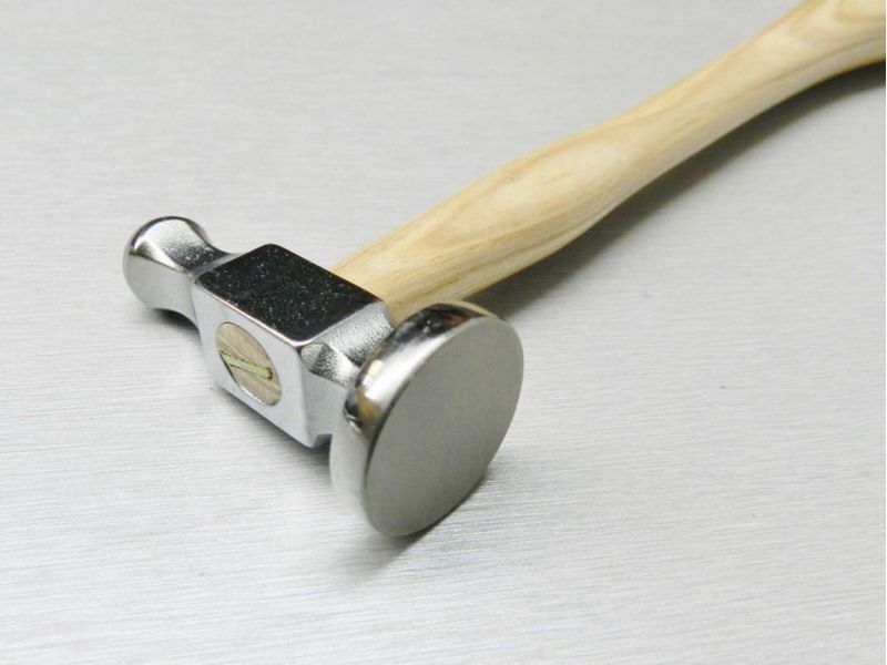 Martillo de repujado JTS 32 mm cara plana para trabajo de metal 148 g