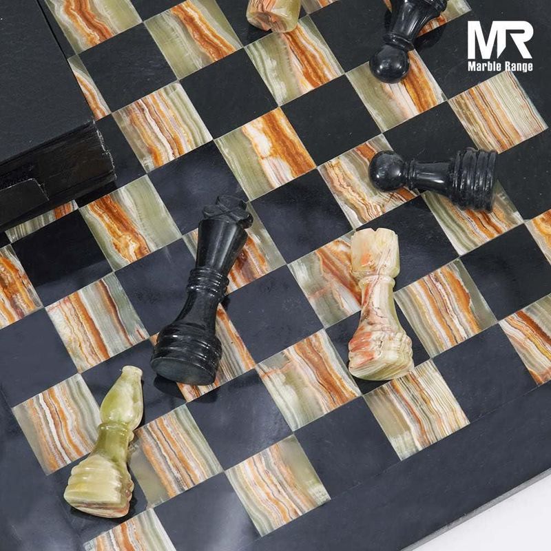 Set de ajedrez de mármol MARBLE RANGE 38 cm 32 piezas