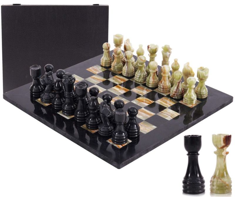Set de ajedrez de mármol MARBLE RANGE 38 cm 32 piezas