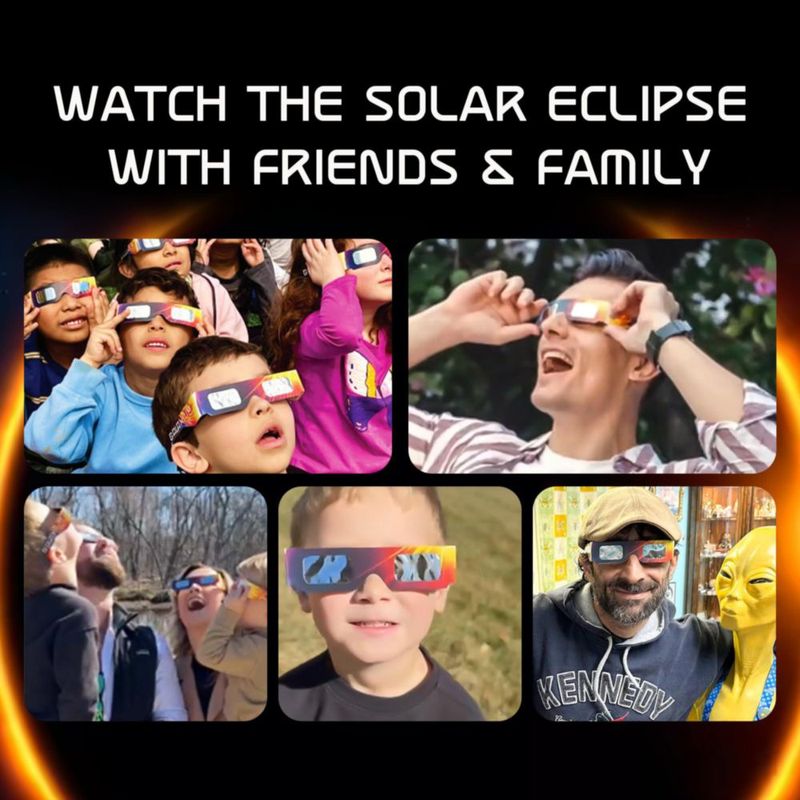 Gafas de Eclipse Solar Galaxium 25 unidades – Certificadas ISO 12312-2