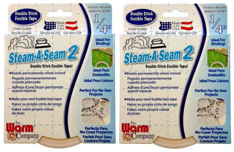 Cinta fusible Steam‑A‑Seam 2 – Pack de 2 06 cm × 37 m