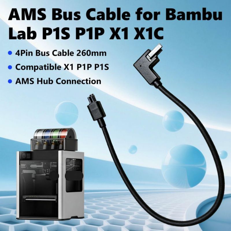 Cable CASHINE de 260 mm 4 pines para Bambu Labs AMS X1/P1