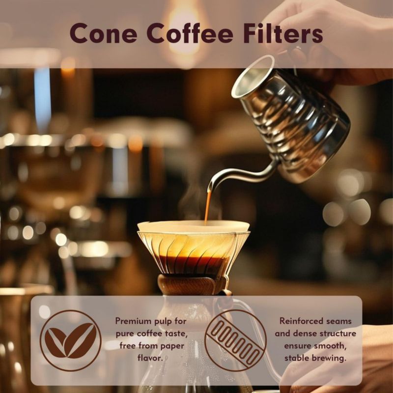Filtros de café reroso #2 cónico 200 unidades blanco