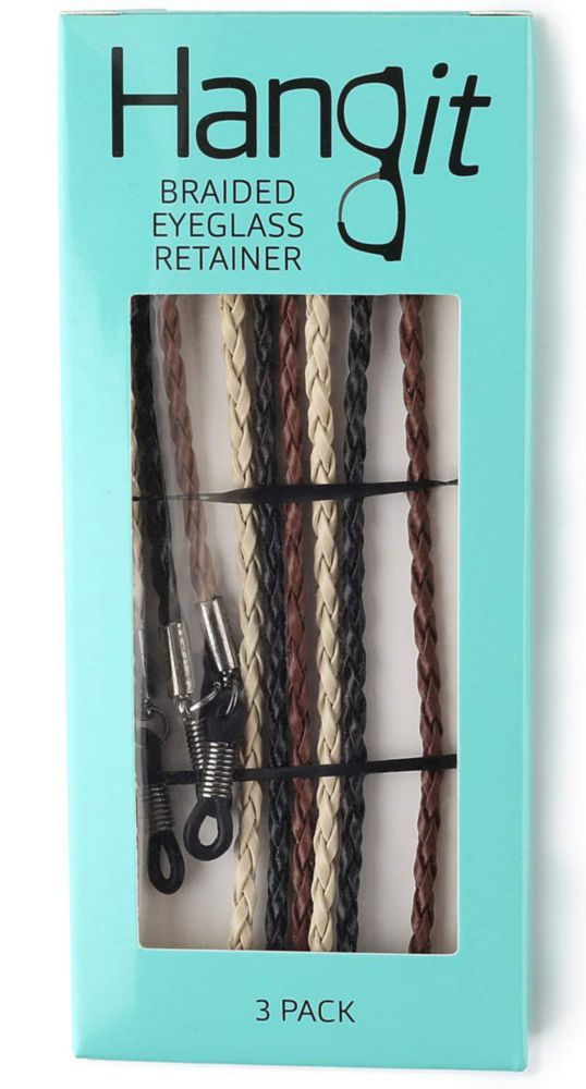 Correa para Gafas Avitron Pack de 3 en Cuero PU Beige/Negro/Marrón