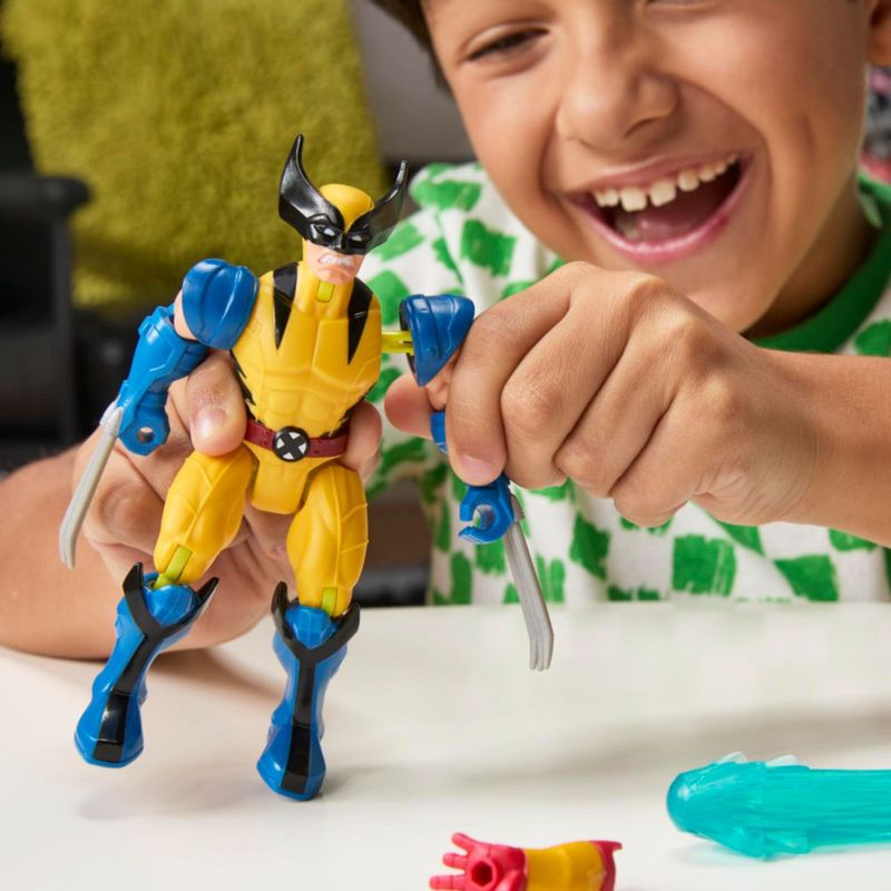 Figura de acción Marvel Avengers MixMashers Wolverine de 5 pulgadas (12 cm) – mezcla y combina con accesorios