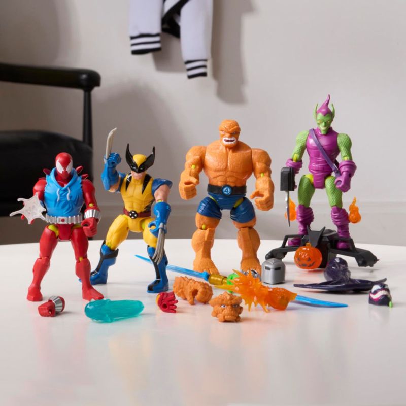 Figura de acción Marvel Avengers MixMashers Wolverine de 5 pulgadas (12 cm) – mezcla y combina con accesorios