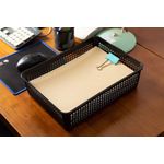 Bandeja de papel Aebeky A4 33 cm × 24 cm × 9 cm pack de 6 negro