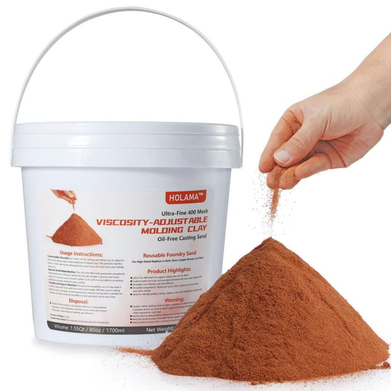 Arena de fundición holama 23 kg 400 malla libre de aceite