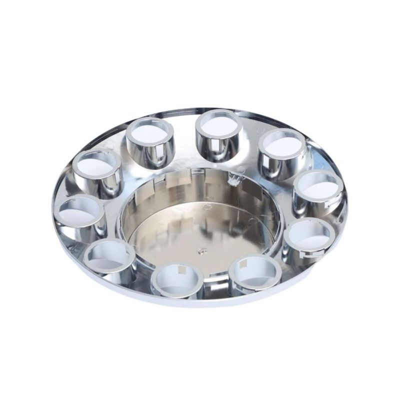 Conjunto plano de tapacubos jiaru cromado y cubiertas para tuercas de 33 mm