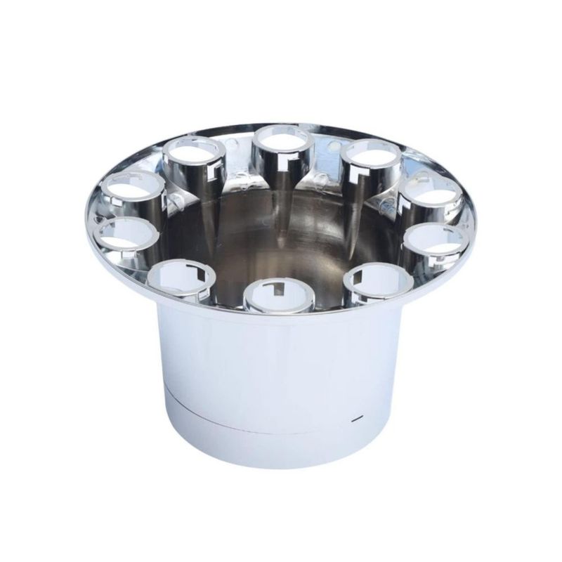 Conjunto plano de tapacubos jiaru cromado y cubiertas para tuercas de 33 mm