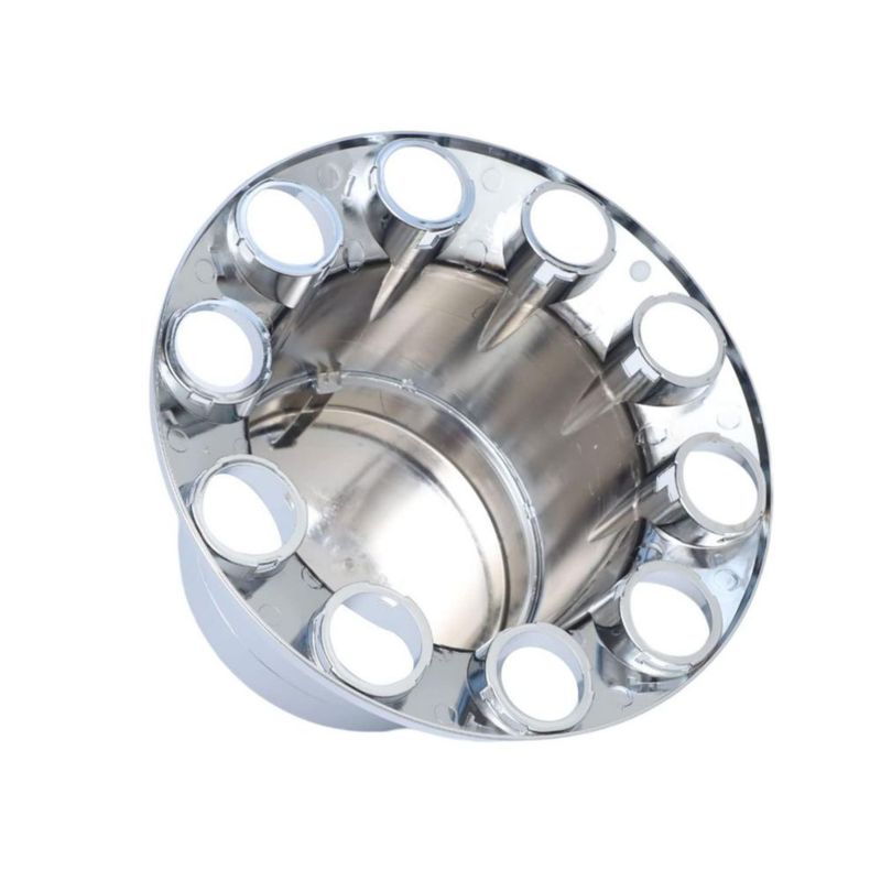Conjunto plano de tapacubos jiaru cromado y cubiertas para tuercas de 33 mm