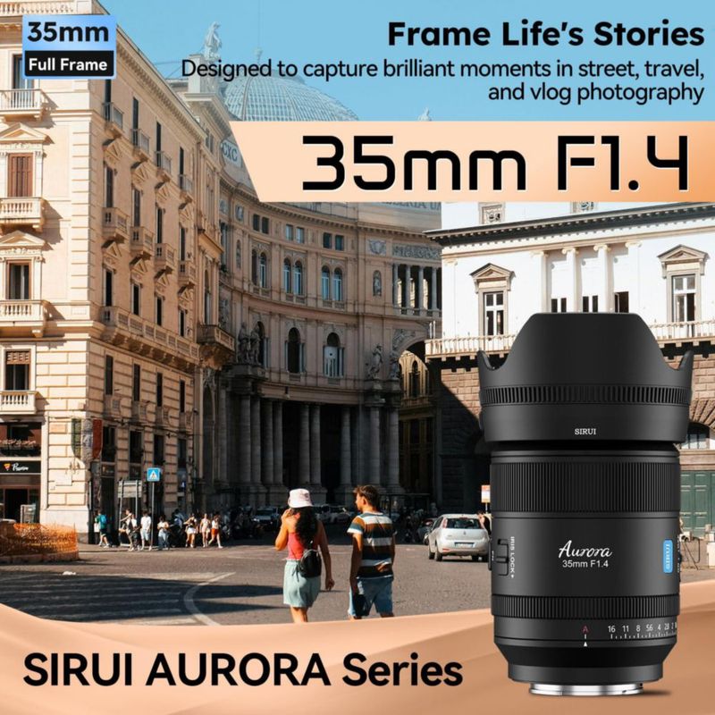 Objetivo Sirui Aurora 35 mm f/1.4 para montura L con AF