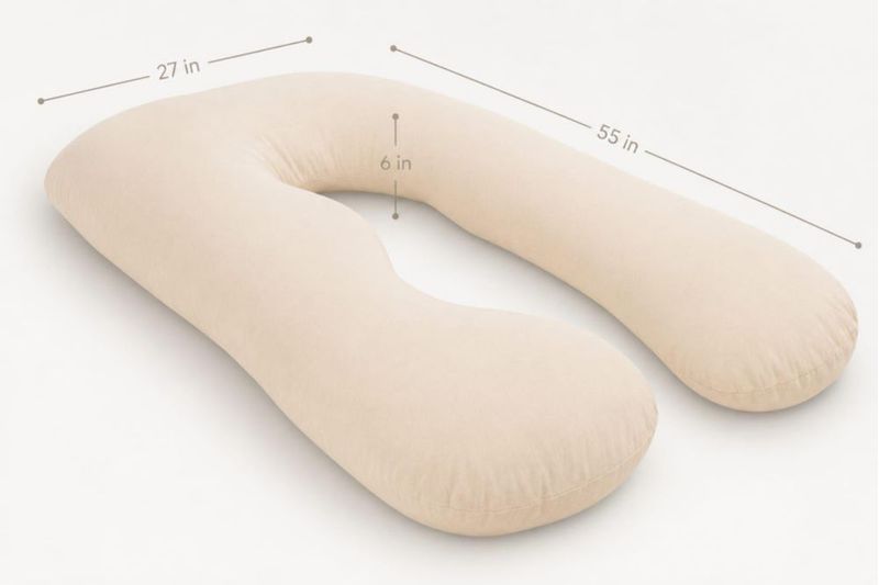 Almohada para Embarazadas Maternidream de Algodón Orgánico en Forma de U