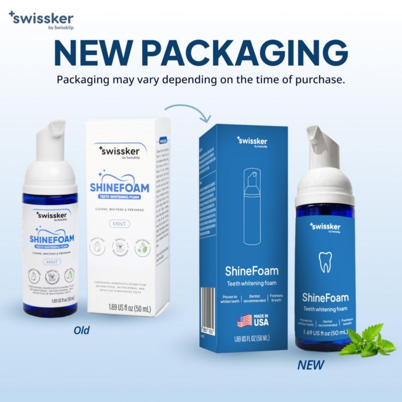 Blanqueador dental Swissklip 50 ml Menta vegano - Pack de 2