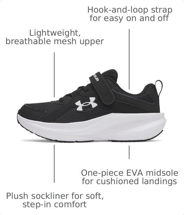 Zapatillas Under Armour Charged+ Assert 11 para niños - Negro