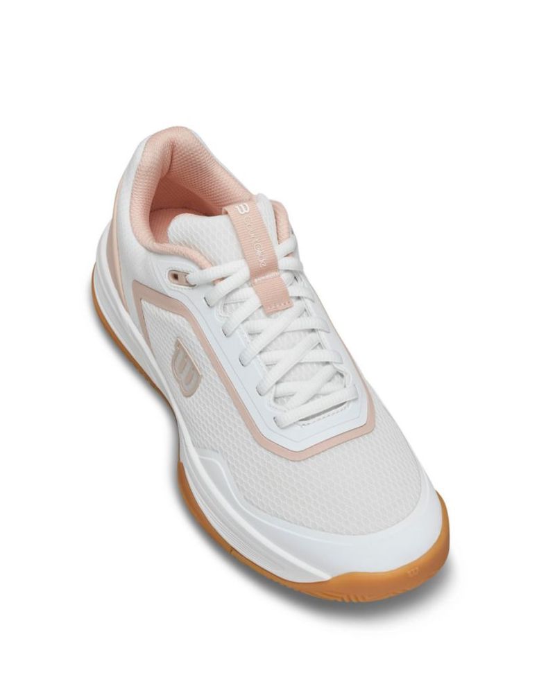 Zapatilla de Tenis Mujer WILSON CourtGlide 7.5 US Blanco/Rosa Cameo/Goma