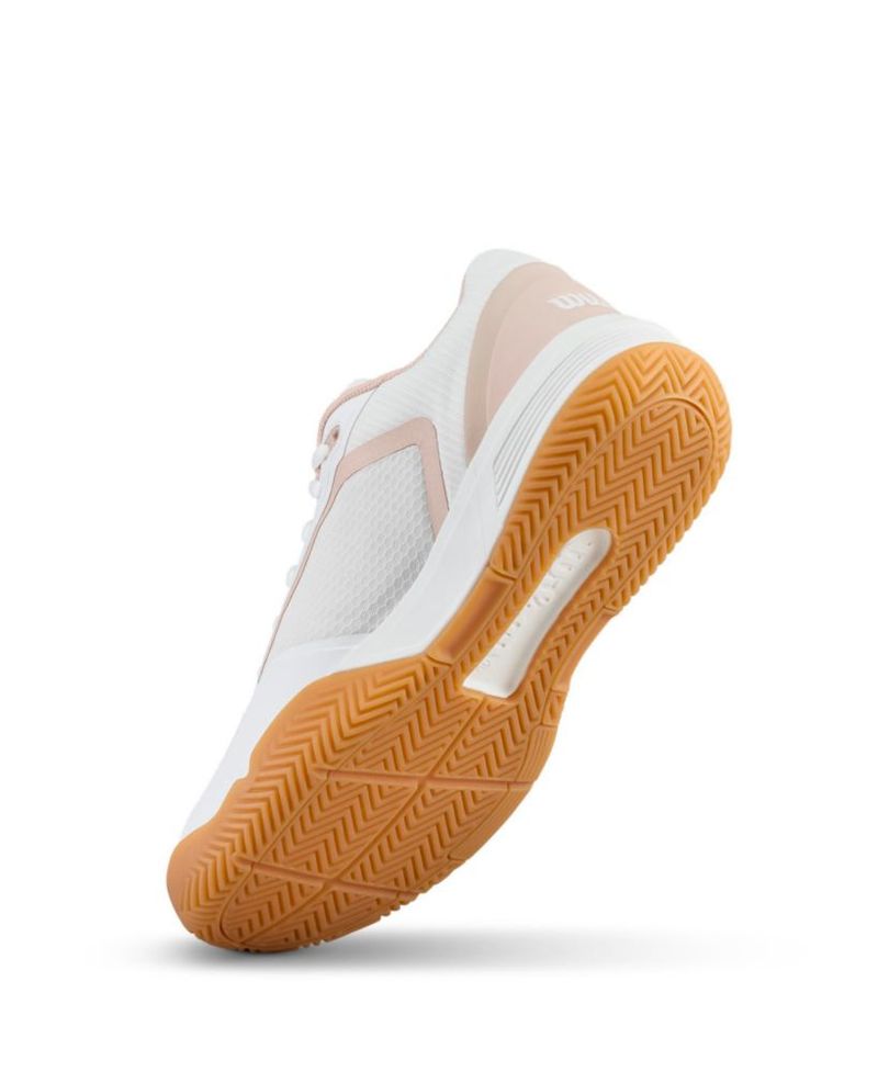 Zapatilla de Tenis Mujer WILSON CourtGlide 7.5 US Blanco/Rosa Cameo/Goma