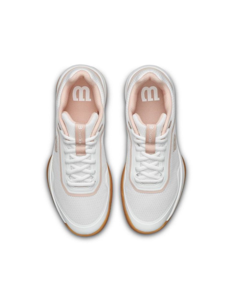 Zapatilla de Tenis Mujer WILSON CourtGlide 7.5 US Blanco/Rosa Cameo/Goma