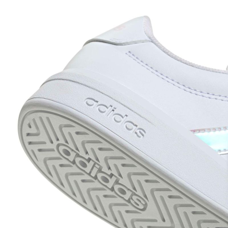 Zapatillas adidas Grand Court 3.0 J blanco/iridiscente/rosa 5.5