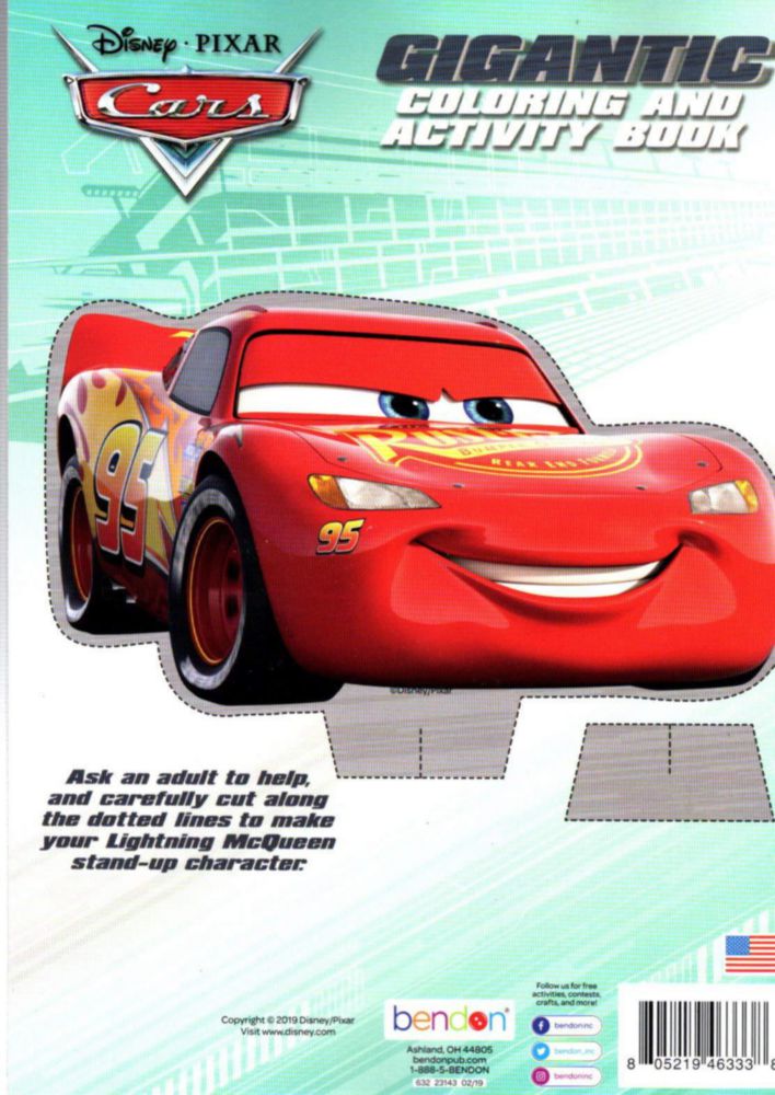 Libro de colorear Disney Pixar Cars Gigante 192 páginas