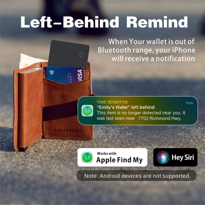 Rastreador de Cartera Reyke Pack de 2 Apple Find My Recargable