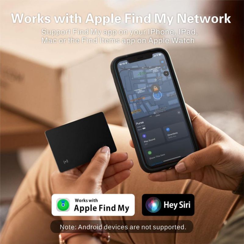 Rastreador de Cartera Reyke Pack de 2 Apple Find My Recargable