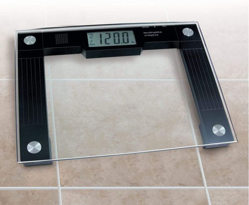 Báscula parlante Ideaworks JB5824 extra ancha de 250 kg como máximo