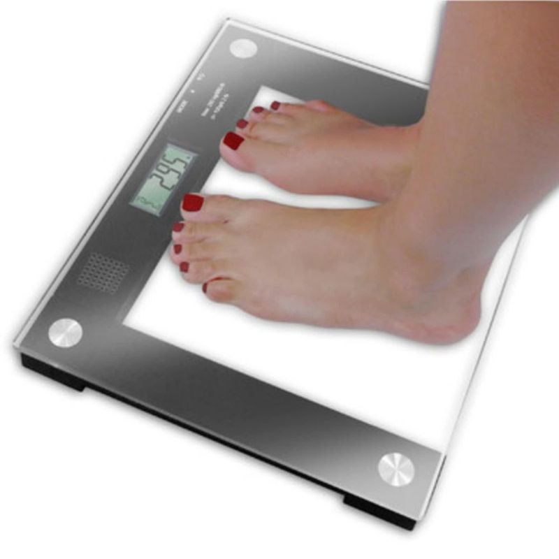 Báscula parlante Ideaworks JB5824 extra ancha de 250 kg como máximo
