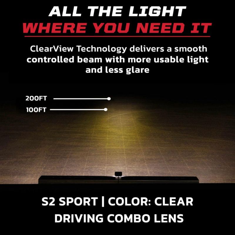 Cápsula de luz LED Baja Designs S2 Sport negra – 2 unidades lentes ámbar