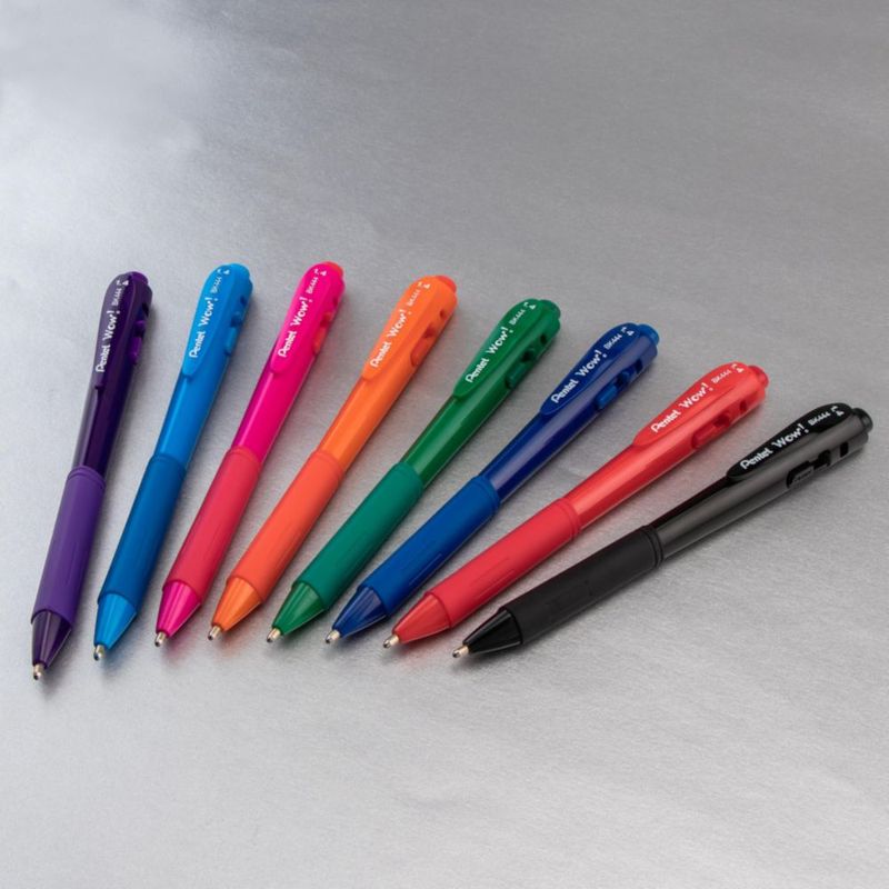 Bolígrafo Pentel 1.4 mm Tinta Roja - Pack de 8
