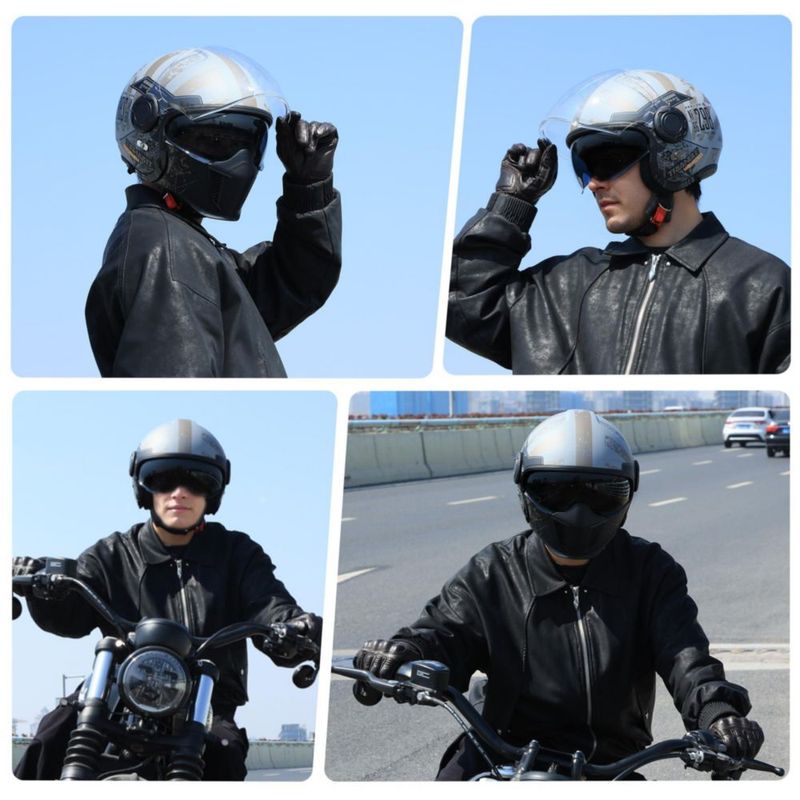 Casco TRIANGLE Integral Aprobado DOT para Hombre y Mujer