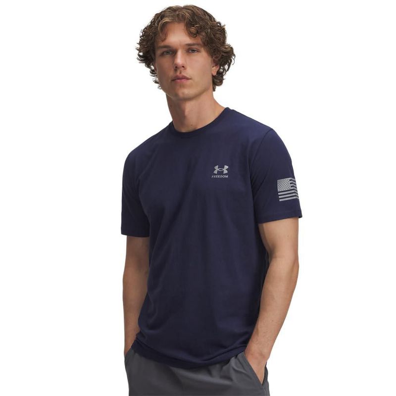 Camiseta Under Armour 410 Blue SM de algodón/poliéster