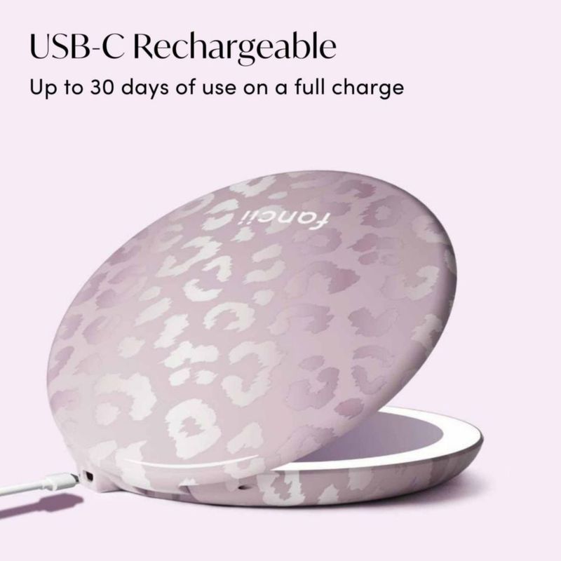 Espejo de Maquillaje Fancii 13 cm LED 10x/1x Recargable