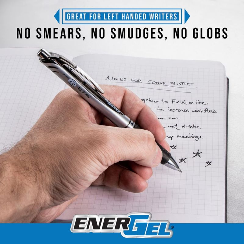 Bolígrafo de gel Pentel EnerGel 07 mm surtido 8 piezas