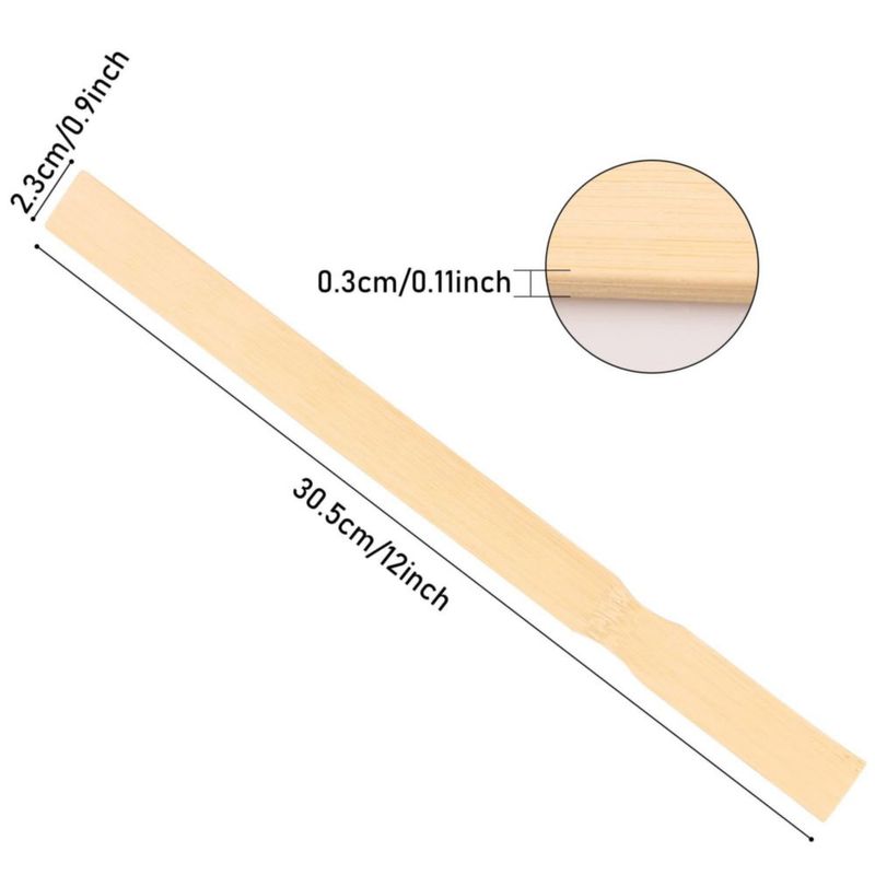 Palitos de madera para mezclar pintura REWISS 30 cm – Pack de 50
