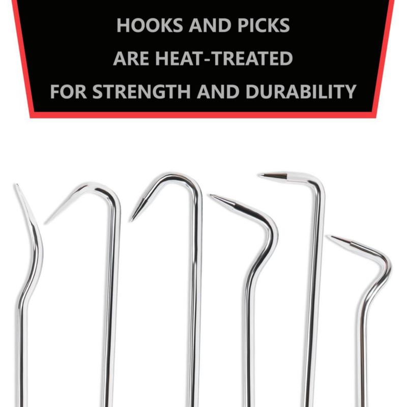 Juego de Ganchos para Mangueras VASTOOLS 25 cm 6 piezas para retirar mangueras del radiador