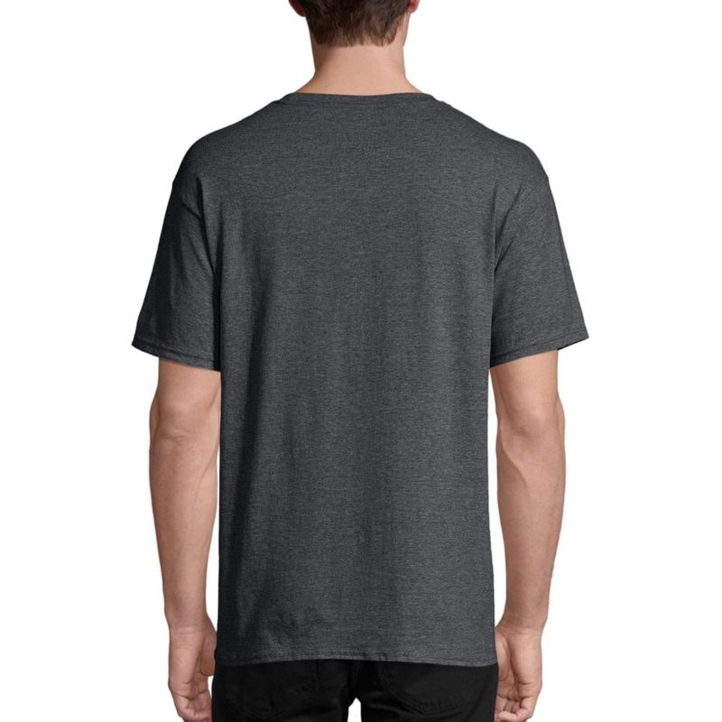 Camiseta Hanes Essentials 4 unidades talla mediana gris carbón