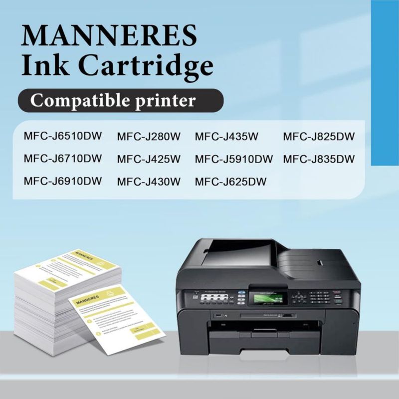 Cartuchos de tinta MANNERES LC75 - Pack de 5 (2 negro C M Y)
