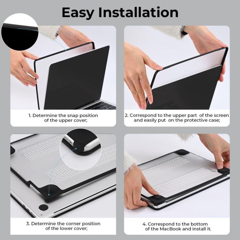 Funda BlueSwan Anti‑roturas para MacBook Air 13.3" M1 2018‑2020