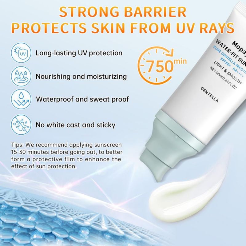 Protector solar mopayzer SPF 50 50 ml resistente al agua