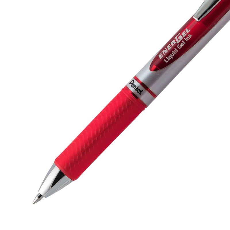 Bolígrafo de Gel Pentel EnerGel RTX 07 mm Rojo Pack de 2