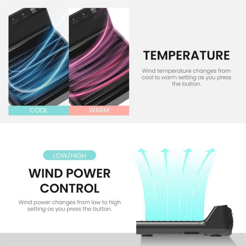 Secador VOVO STYLEMENT BD-7700B con pantalla impermeable