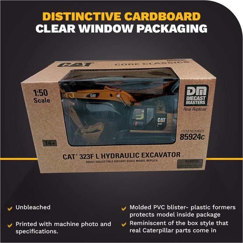Diecast Masters Caterpillar 323F Excavadora Mediana 1:50