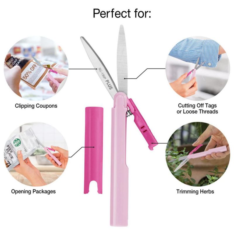 Tijeras PLUS Twiggy Pack de 3 - Rosa