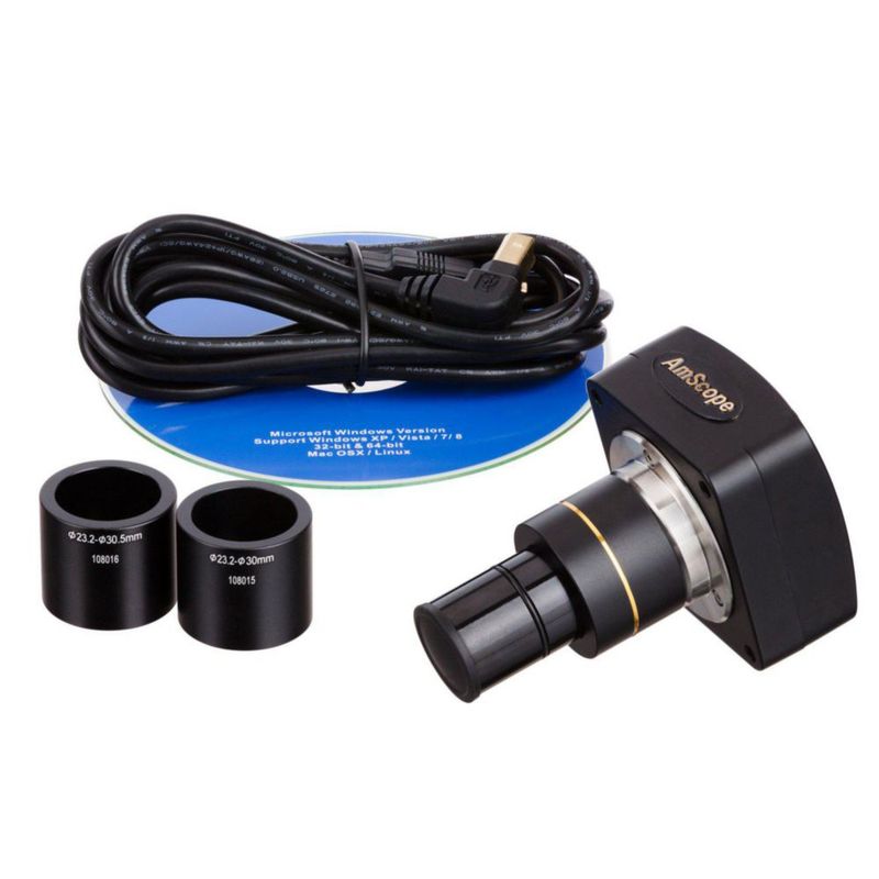 Cámara de Microscopio AmScope 8MP USB 2.0 Foto y Video