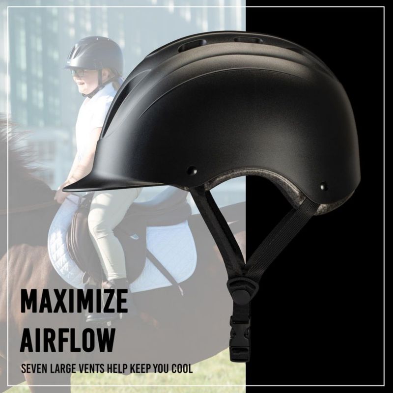 Casco de equitación Troxel Sport 2.0 Grande Negro