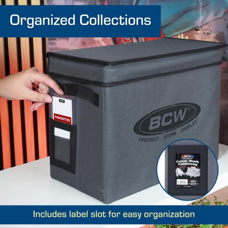 Caja de almacenamiento plegable BCW de 2 unidades gris 38 × 29 × 21 cm