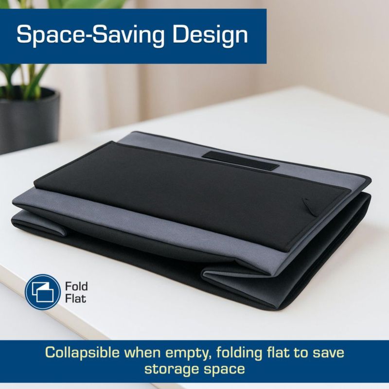 Caja de almacenamiento plegable BCW de 2 unidades gris 38 × 29 × 21 cm